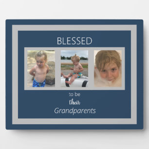 Gezegend om hun grootouders Foto Collage te zijn Fotoplaat