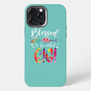 Gezegend om mama Gigi bloemendye genoemd te worden iPhone 13 Pro Max Hoesje