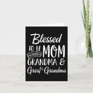 Gezegend om mama, oma en overgrootmoeder genoemd t kaart