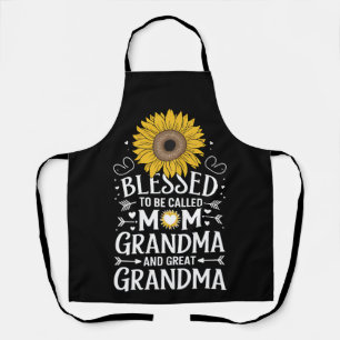 Gezegend om mama oma grote zonnebloem genoemd te w schort