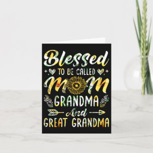 Gezegend om mama oma overgrootmoeder genoemd te wo kaart