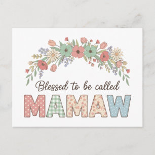 Gezegend om Mamaw genoemd te worden Briefkaart