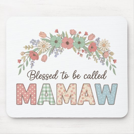 Gezegend om Mamaw genoemd te worden Muismat (Voorkant)