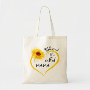 Gezegend om mammzonnebloempitten te worden genoemd tote bag