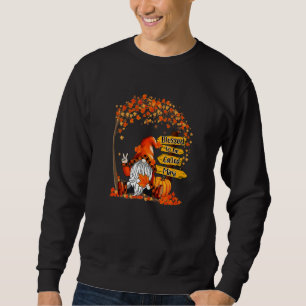 Gezegend om Mimi Gnome Pompoen Thanksgiving te wor Trui
