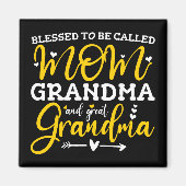 Gezegend om Moeder Oma en Opouma genoemd te worden Magneet (Voorkant)