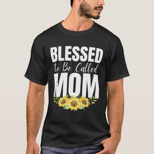 Gezegend om Moeder te Worden Vrouwen Bloemig Schat T-shirt (Voorkant)