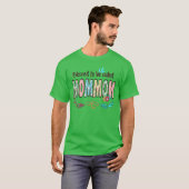 Gezegend om Mommom Bloemend Moederdag jongen genoe T-shirt (Voorkant volledig)