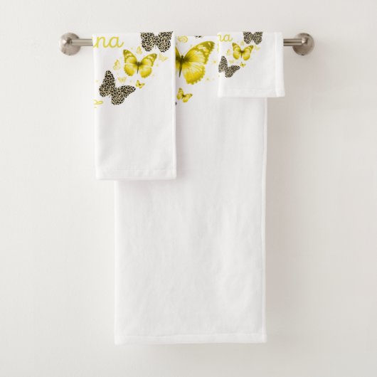 gezegend om nana butterfly zonnebloem te noemen da bad handdoek (Insitu)