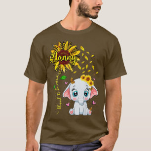 Gezegend om "nanny Sunflower Elephant" genoemd te  T-shirt