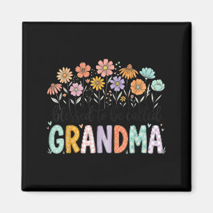 Gezegend om oma bloemen moederdag te worden genoem magneet