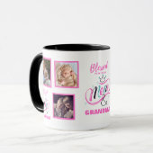 Gezegend om oma foto kleinkinderen geschenken te z mok (Voorkant links)