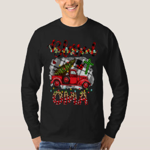 Gezegend om Omi Christmas Red Truck te heten T-shirt