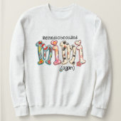 Gezegend om opnieuw Mimi Typography te worden geno Trui (Design voorkant)