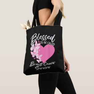 Gezegend om overlevende van borstkanker te worden tote bag