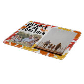 Gezegend om samen te zijn - aangepaste familiefoto snijplank (Hoek)