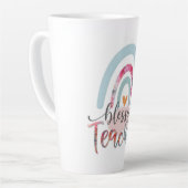 Gezegend om te onderwijzen - Een regenboog van dan Latte Mok (Linkerhoek)