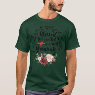 Gezegend om te worden genoemd grote grammieHart fl T-shirt