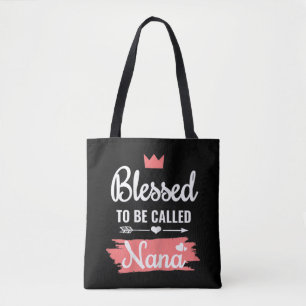 Gezegend om te worden genoemd Nana Kleurrijk Voor Tote Bag
