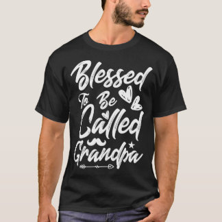 Gezegend om te worden genoemd opa vaders dag 2021 t-shirt