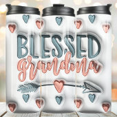 Gezegend Oma 3D Opgeblazen Puff Thermosbeker