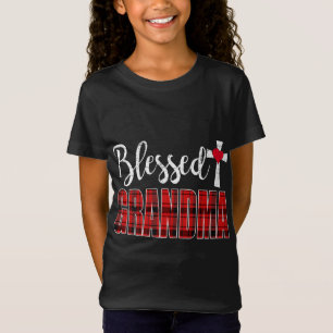 Gezegend Oma Cross Caro Kerstmis Grappige Oma T-shirt