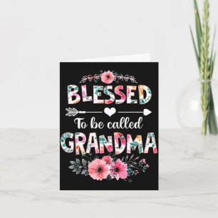 Gezegend oma te worden shirt grappig oma kaart