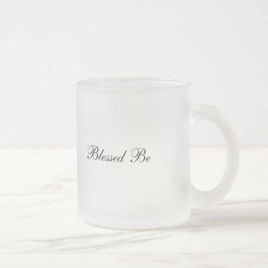 Gezegend onder de maan matglas koffiemok (Rechts)