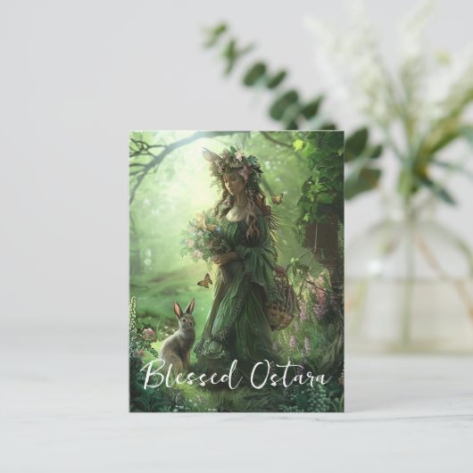 Gezegend Ostara Briefkaart (Staand voorkant)