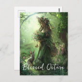 Gezegend Ostara Briefkaart (Voorkant / Achterkant)