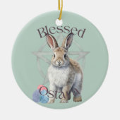 Gezegend Ostara Keramisch Ornament (Voorkant)