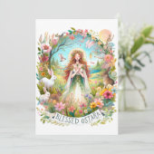 Gezegend Ostara Witchy Pagan Flat Holiday Kaart (Staand voorkant)
