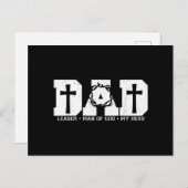 Gezegend Pap Papa Cross Christelijke Religieuze Va Briefkaart (Voorkant / Achterkant)