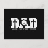 Gezegend Pap Papa Cross Christelijke Religieuze Va Briefkaart (Voorkant)