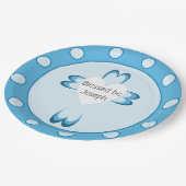 Gezegend Papieren Bordje (Gekanteld)