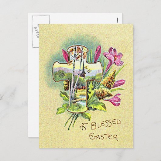 Gezegend Pasen van Sharon Feestdagenkaart (Voorkant / Achterkant)