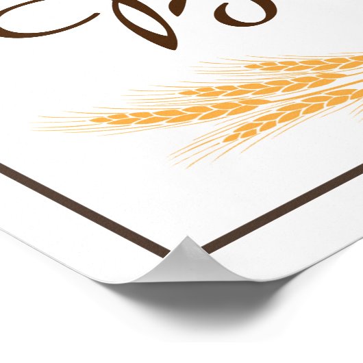 Gezegend Poster (Hoek)