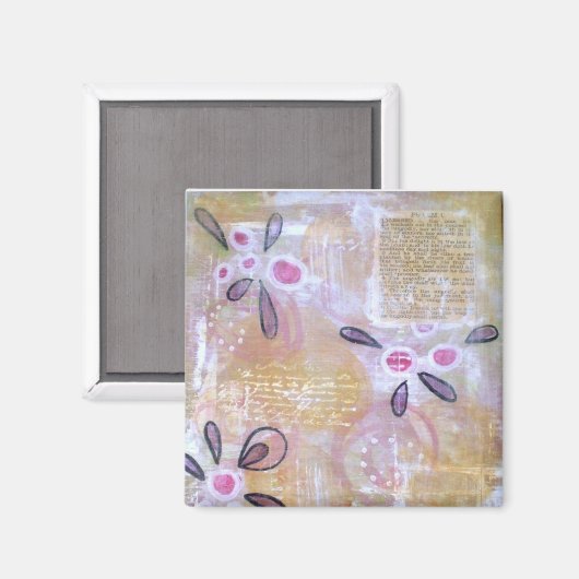 Gezegend - Psalm 1 Magneet (Voorkant / Achterkant)