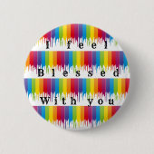 gezegend ronde button 5,7 cm (Voorkant)