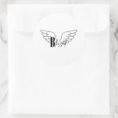 Gezegend Ronde Sticker (Tas)