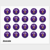 Gezegend Ronde Sticker (Vel)