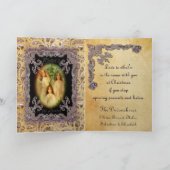 Gezegend seizoen Victoriaans Feestdagen Kaart (Binnen)