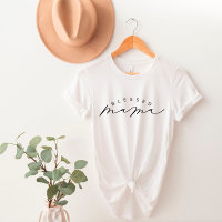 Gezegend Shirt van mama vrouwen