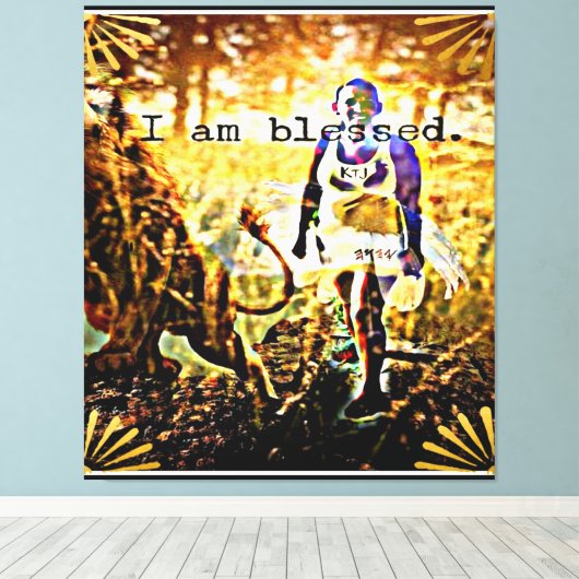 Gezegend Snoep Canvas Afdruk (Insitu (Houten vloer))