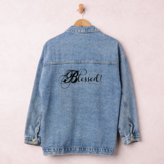 Gezegend! Spijkerjas (Zwart) Denim Jacket