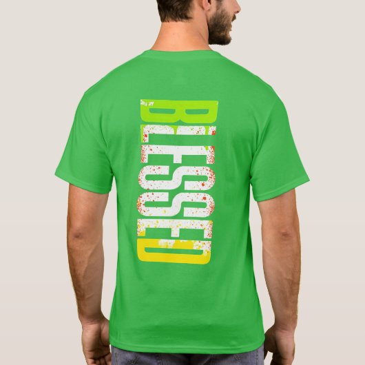 Gezegend T-shirt - Dankbaar leven in stijl (Achterkant)