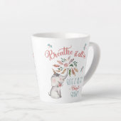 Gezegend Tante Olifant en Dragonfly Latte Mok (Rechterhoek)