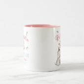 Gezegend Tante Olifant en Dragonfly Tweekleurige Koffiemok (Center)