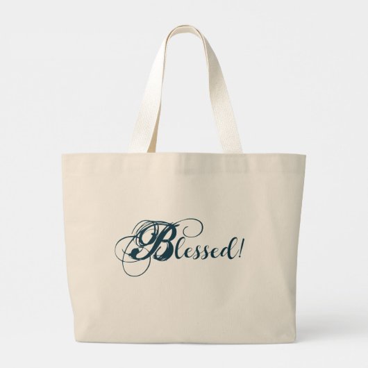 Gezegend! Tas (blauw) (Achterkant)