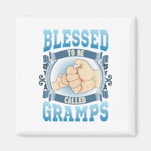 Gezegend te worden genoemd Gramps Gifts Gramps Vad Magneet (Voorkant)